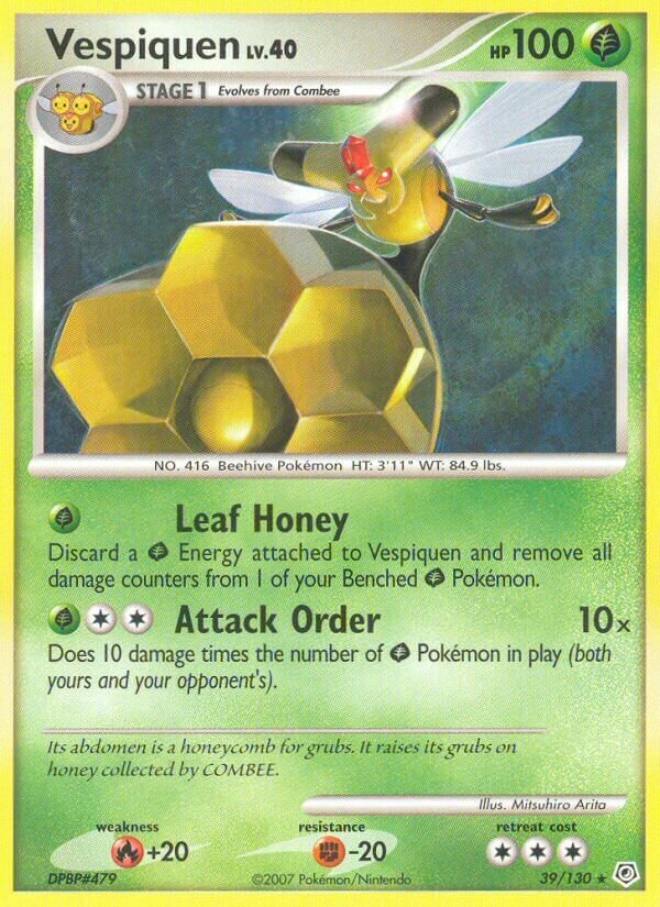 Vespiquen 039/130 — Diamond & Pearl (English Pokémon TCG card)