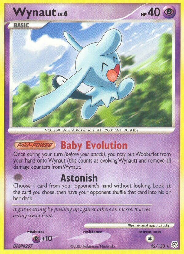 Wynaut 042/130 — Diamond & Pearl (English Pokémon TCG card)