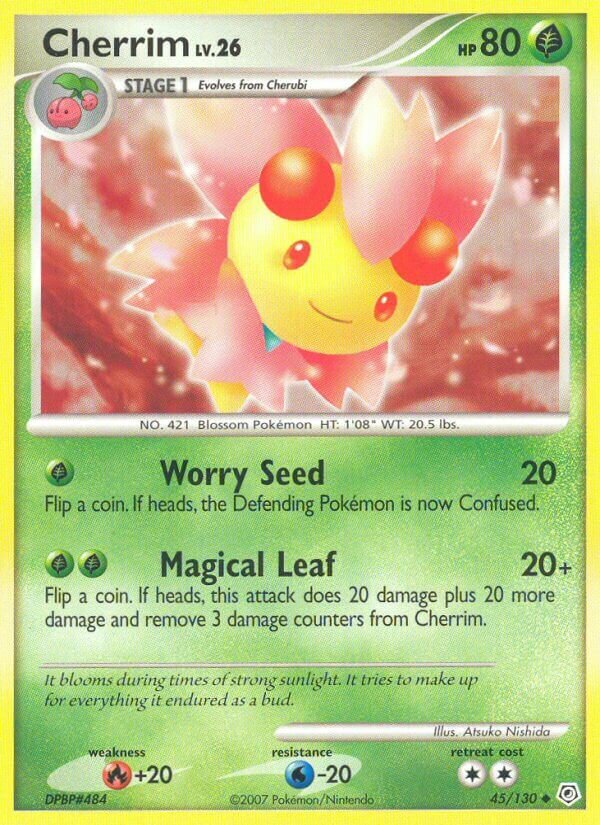 Cherrim 045/130 — Diamond & Pearl (English Pokémon TCG card)
