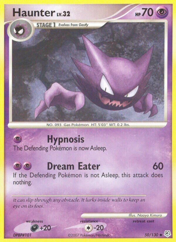 Haunter 050/130 — Diamond & Pearl (English Pokémon TCG card)