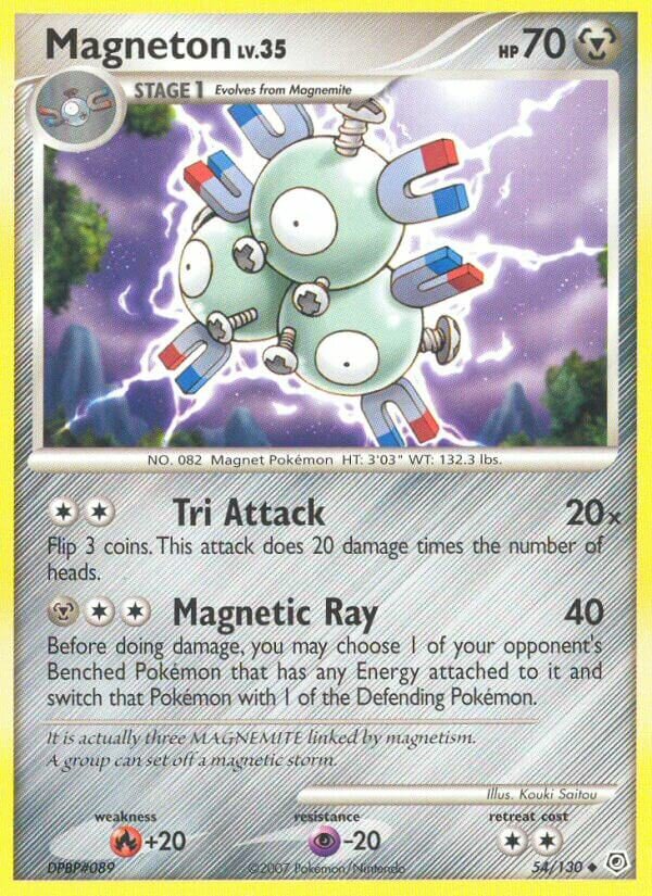 Magneton 054/130 — Diamond & Pearl (English Pokémon TCG card)