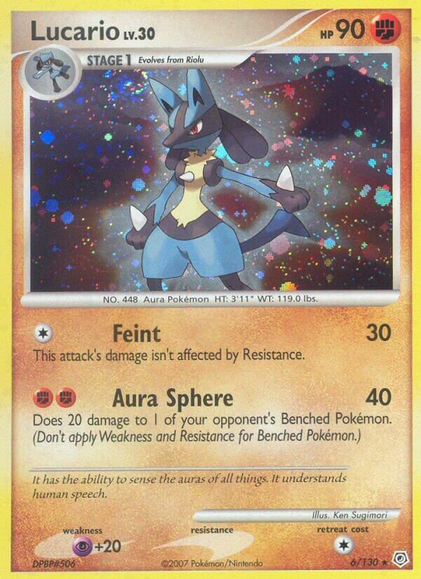 Lucario 006/130 — Diamond & Pearl (English Pokémon TCG card)