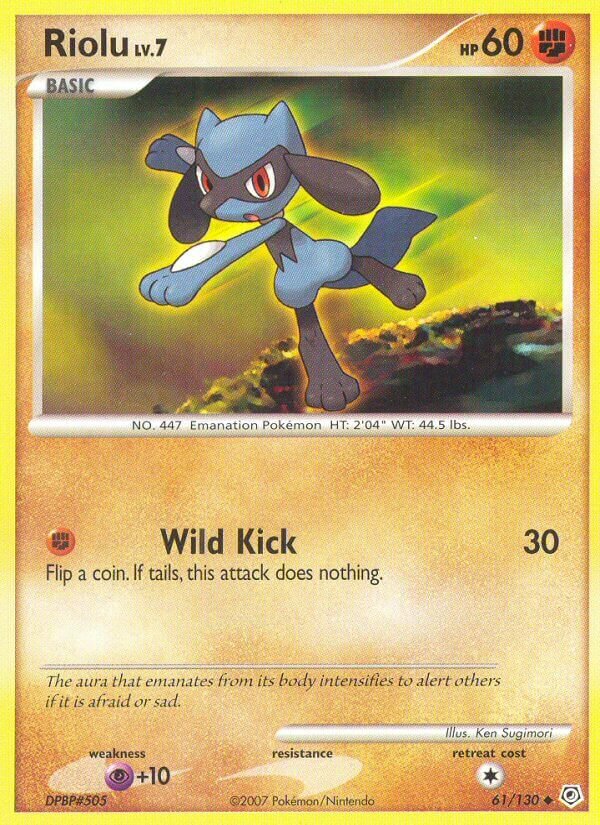Riolu 061/130 — Diamond & Pearl (English Pokémon TCG card)