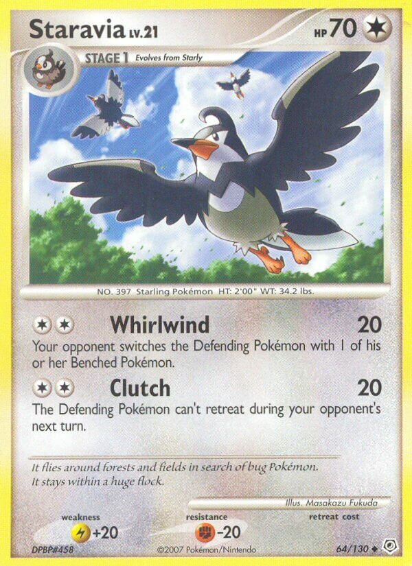 Staravia 064/130 — Diamond & Pearl (English Pokémon TCG card)