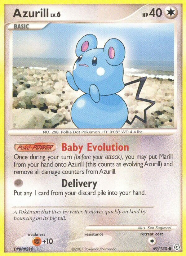 Azurill 069/130 — Diamond & Pearl (English Pokémon TCG card)