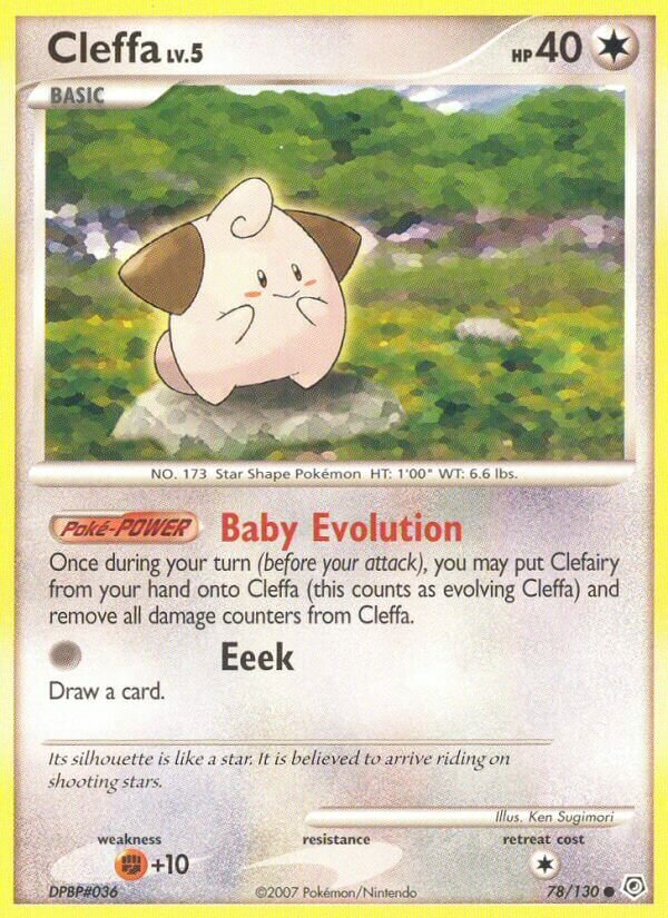 Cleffa 078/130 — Diamond & Pearl (English Pokémon TCG card)