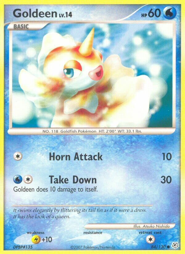Goldeen 084/130 — Diamond & Pearl (English Pokémon TCG card)
