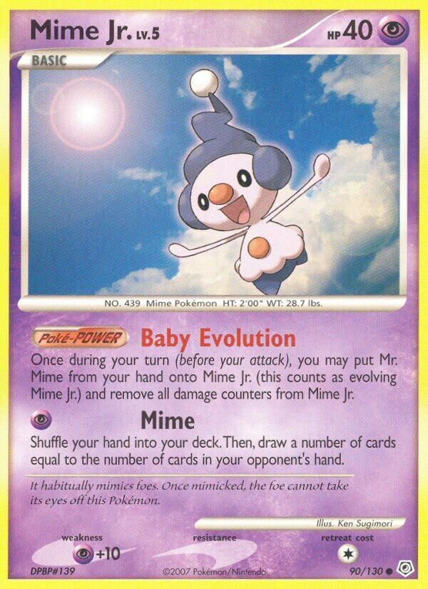 Mime Jr. 090/130 — Diamond & Pearl (English Pokémon TCG card)