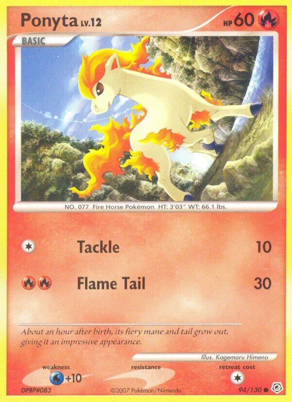 Ponyta 094/130 — Diamond & Pearl (English Pokémon TCG card)