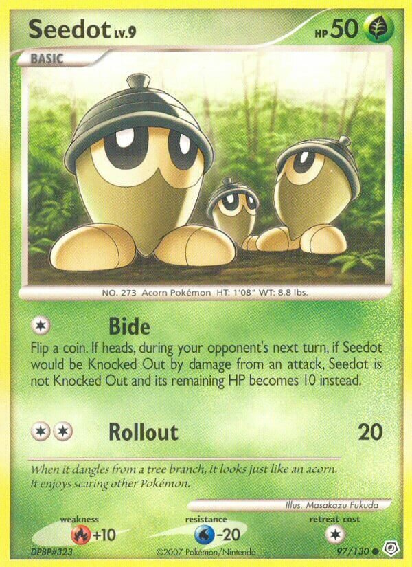 Seedot 097/130 — Diamond & Pearl (English Pokémon TCG card)