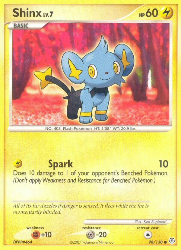 Shinx 098/130 — Diamond & Pearl (English Pokémon TCG card)