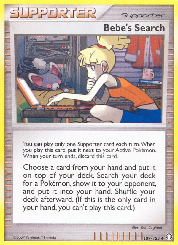 Bebe's Search 109/124 — Mysterious Treasures (English Pokémon TCG card)