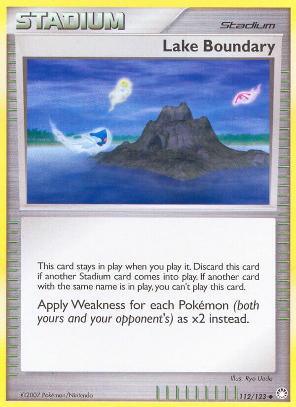 Lake Boundary 112/124 — Mysterious Treasures (English Pokémon TCG card)