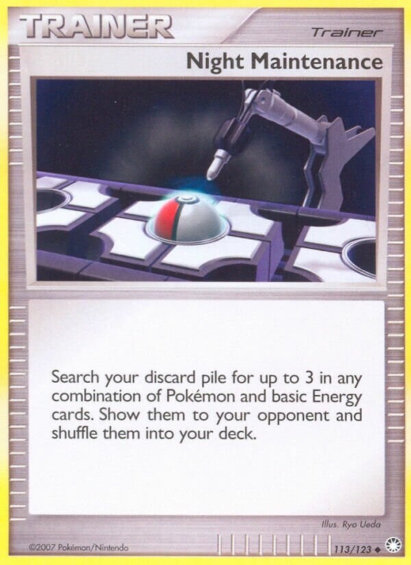 Night Maintenance 113/124 — Mysterious Treasures (English Pokémon TCG card)