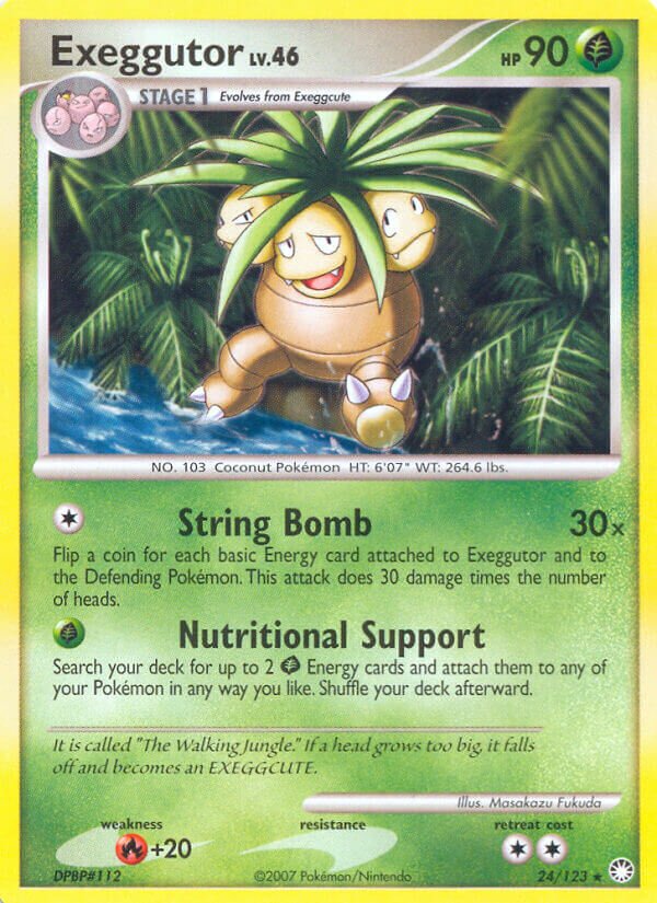 Exeggutor 024/124 — Mysterious Treasures (English Pokémon TCG card)