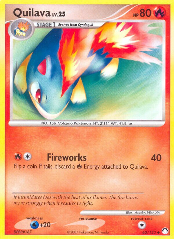 Quilava 060/124 — Mysterious Treasures (English Pokémon TCG card)