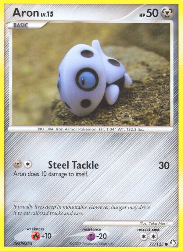 Aron 071/124 — Mysterious Treasures (English Pokémon TCG card)