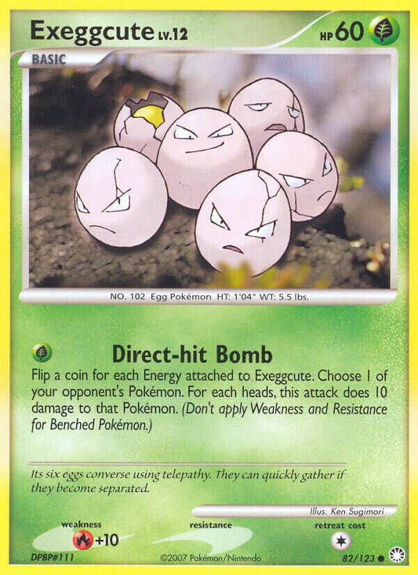 Exeggcute 082/124 — Mysterious Treasures (English Pokémon TCG card)
