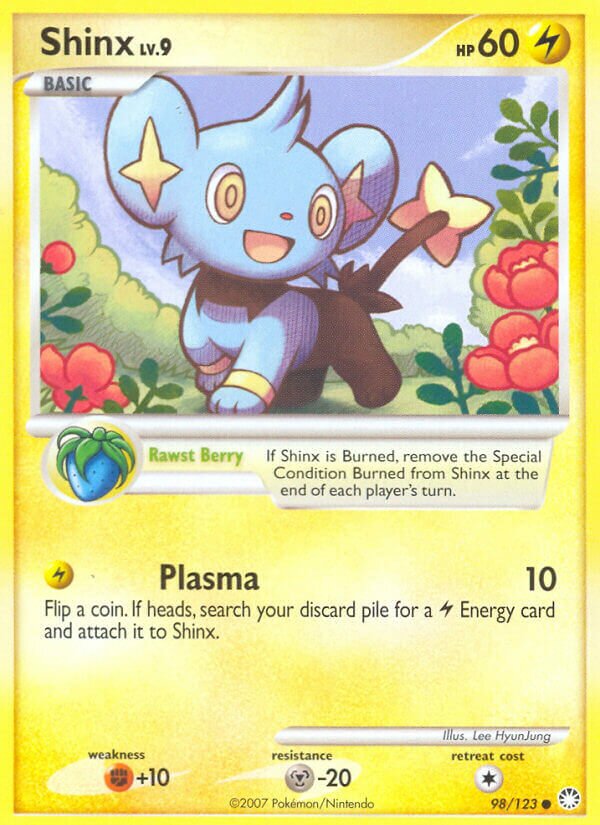 Shinx 098/124 — Mysterious Treasures (English Pokémon TCG card)