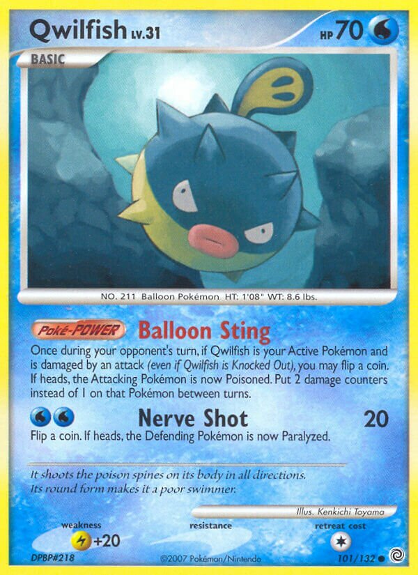 Qwilfish 101/132 — Secret Wonders (English Pokémon TCG card)