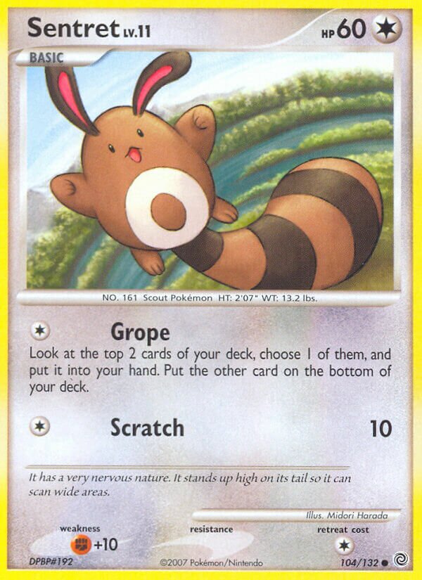 Sentret 104/132 — Secret Wonders (English Pokémon TCG card)