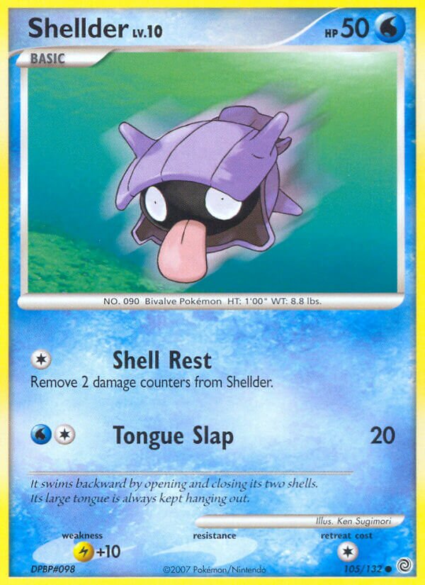 Shellder 105/132 — Secret Wonders (English Pokémon TCG card)