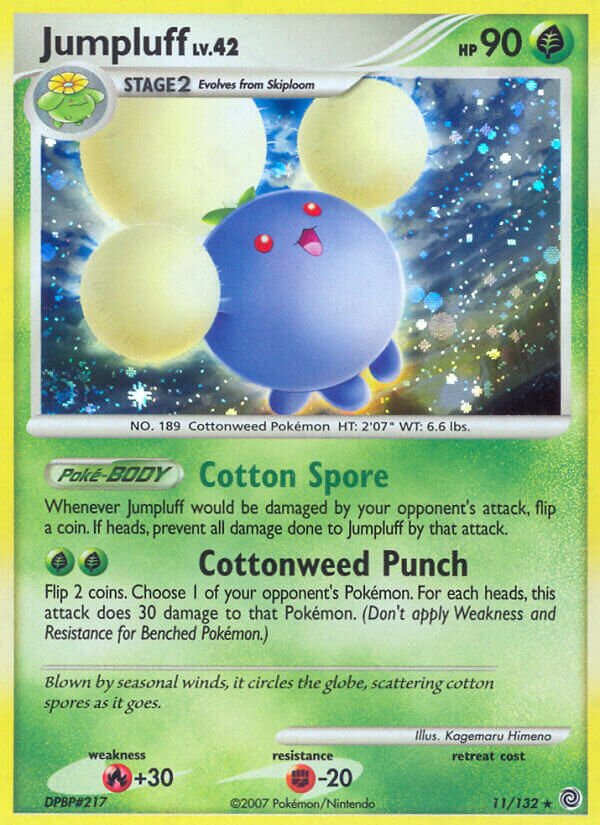 Jumpluff 011/132 — Secret Wonders (English Pokémon TCG card)
