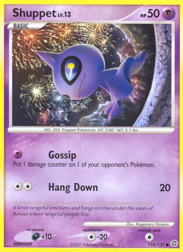 Shuppet 110/132 — Secret Wonders (English Pokémon TCG card)