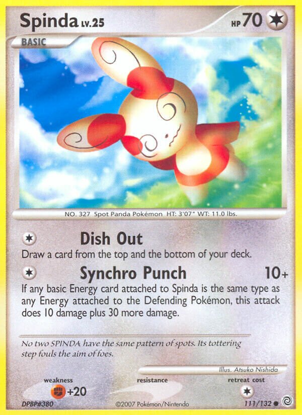 Spinda 111/132 — Secret Wonders (English Pokémon TCG card)