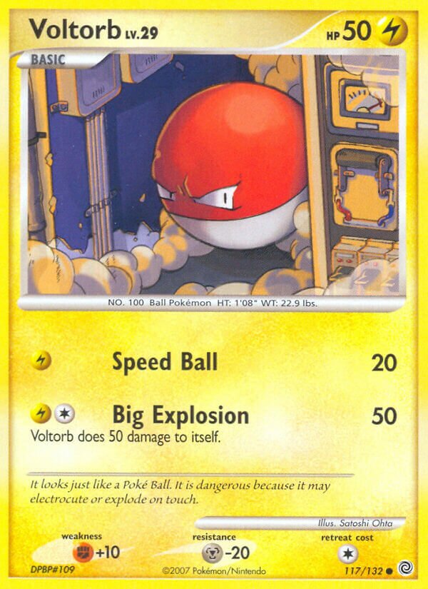 Voltorb 117/132 — Secret Wonders (English Pokémon TCG card)