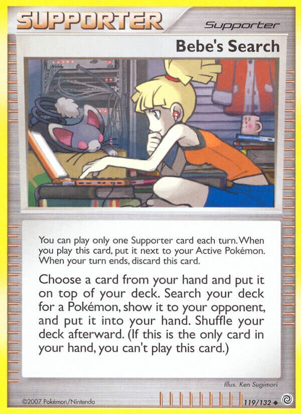 Bebe's Search 119/132 — Secret Wonders (English Pokémon TCG card)