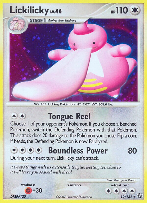 Lickilicky 012/132 — Secret Wonders (English Pokémon TCG card)