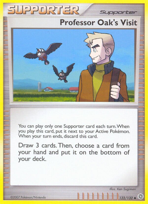 Professor Oak's Visit 122/132 — Secret Wonders (English Pokémon TCG card)
