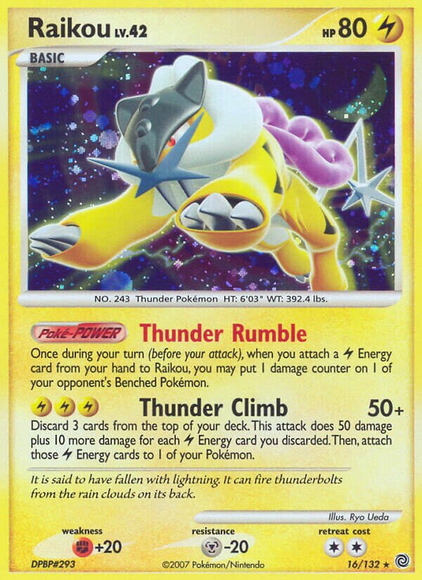 Raikou 016/132 — Secret Wonders (English Pokémon TCG card)
