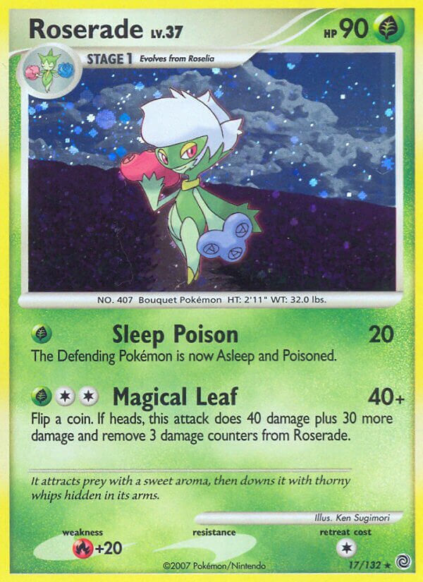 Roserade 017/132 — Secret Wonders (English Pokémon TCG card)