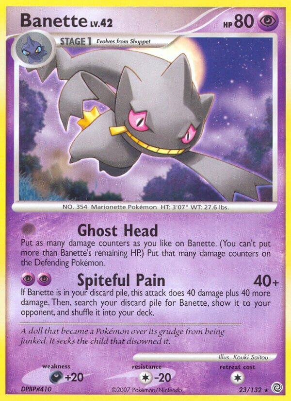 Banette 023/132 — Secret Wonders (English Pokémon TCG card)
