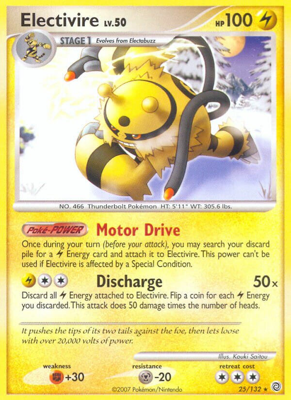 Electivire 025/132 — Secret Wonders (English Pokémon TCG card)