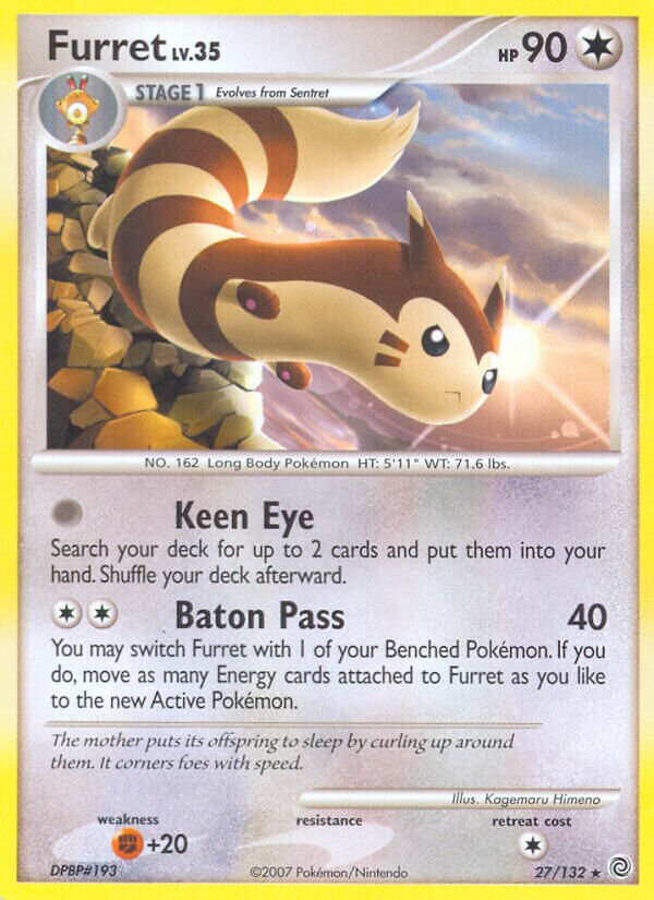 Furret 027/132 — Secret Wonders (English Pokémon TCG card)