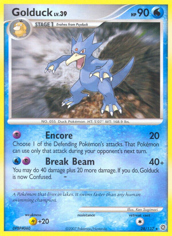 Golduck 028/132 — Secret Wonders (English Pokémon TCG card)