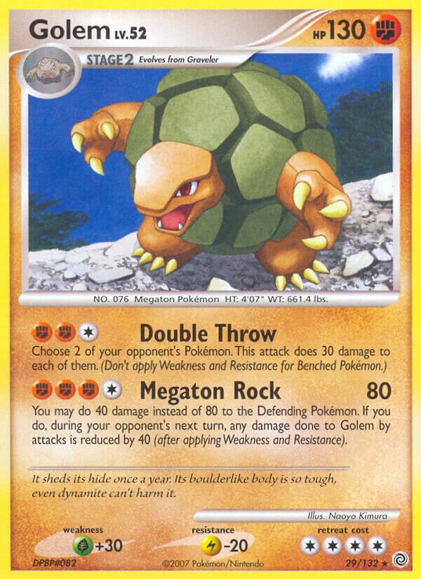 Golem 029/132 — Secret Wonders (English Pokémon TCG card)