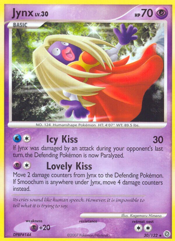 Jynx 030/132 — Secret Wonders (English Pokémon TCG card)