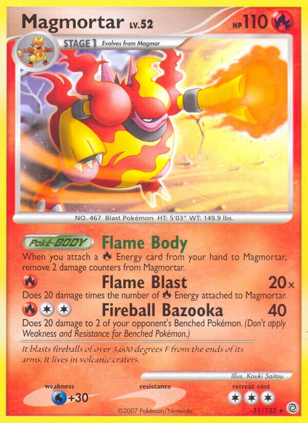 Magmortar 031/132 — Secret Wonders (English Pokémon TCG card)