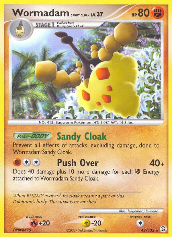 Wormadam Sandy Cloak 042/132 — Secret Wonders (English Pokémon TCG card)