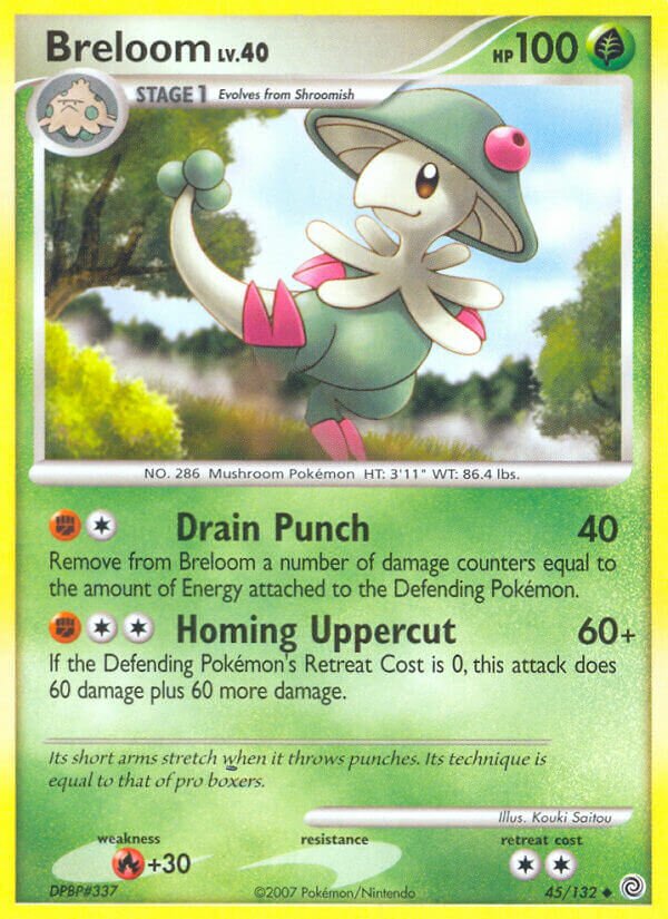Breloom 045/132 — Secret Wonders (English Pokémon TCG card)
