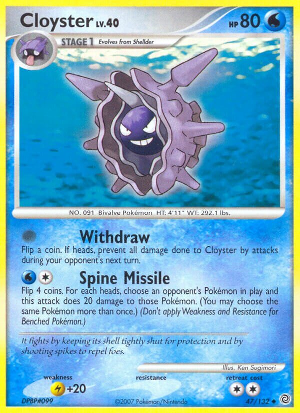 Cloyster 047/132 — Secret Wonders (English Pokémon TCG card)