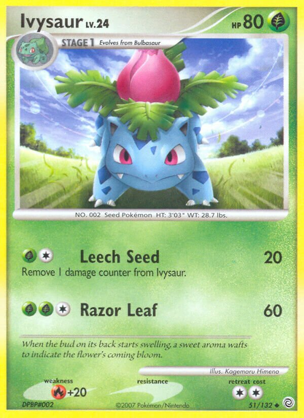 Ivysaur 051/132 — Secret Wonders (English Pokémon TCG card)