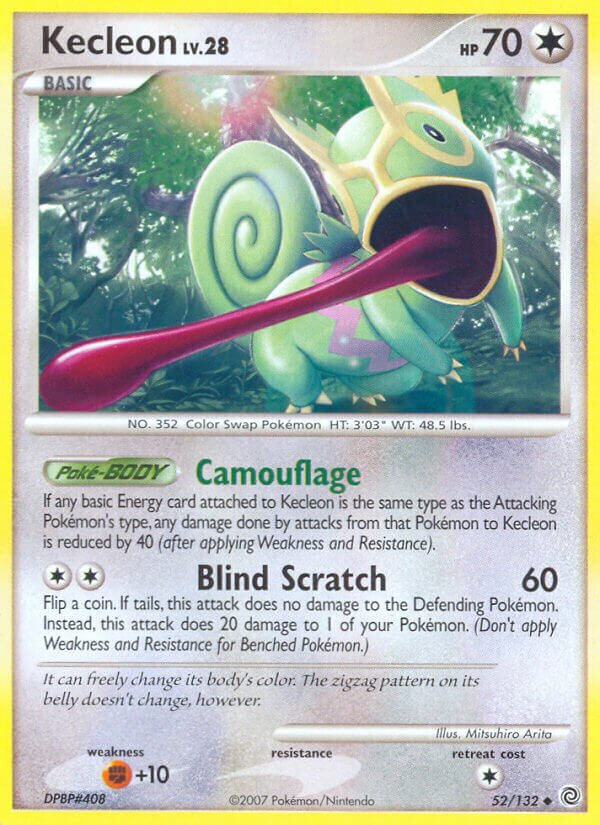 Kecleon 052/132 — Secret Wonders (English Pokémon TCG card)