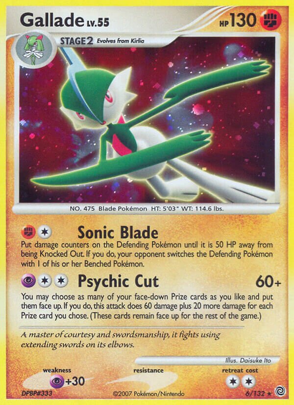 Gallade 006/132 — Secret Wonders (English Pokémon TCG card)