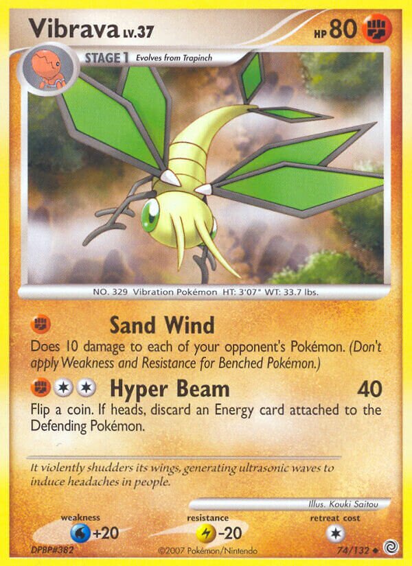 Vibrava 074/132 — Secret Wonders (English Pokémon TCG card)
