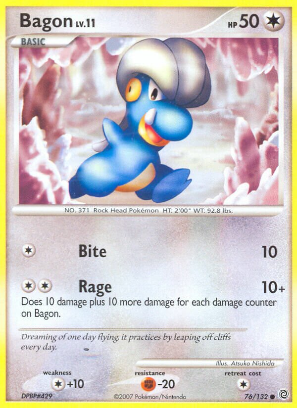 Bagon 076/132 — Secret Wonders (English Pokémon TCG card)